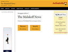 Tablet Screenshot of mln.stparchive.com