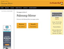Tablet Screenshot of pah.stparchive.com